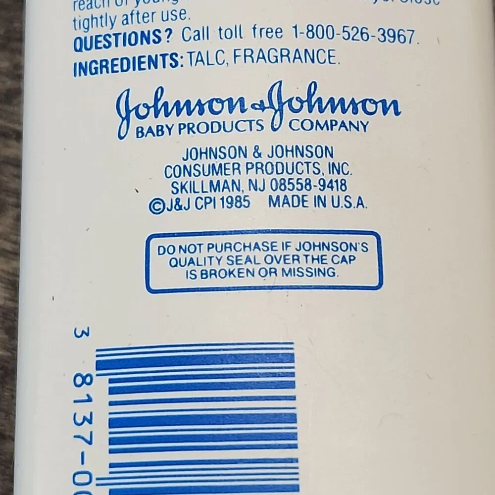 VTG 1985 Johnson’s Baby Powder 9 oz  Original Talc Formula NEW SEALED